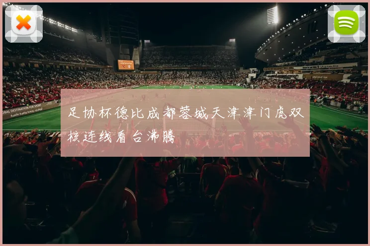 足协杯德比成都蓉城天津津门虎双核连线看台沸腾